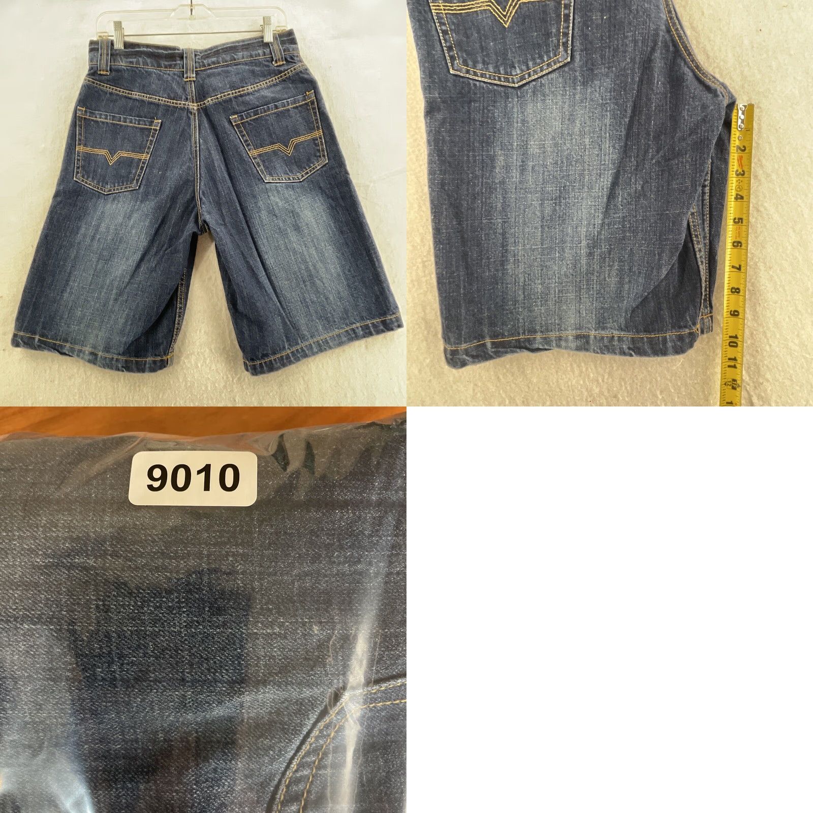 Disney Disney Store Mens Shorts, 30, Blue, Dark Wash, Mickey Mouse Embroidery, Denim Bermuda Size US 30 / EU 46 - 8 Thumbnail