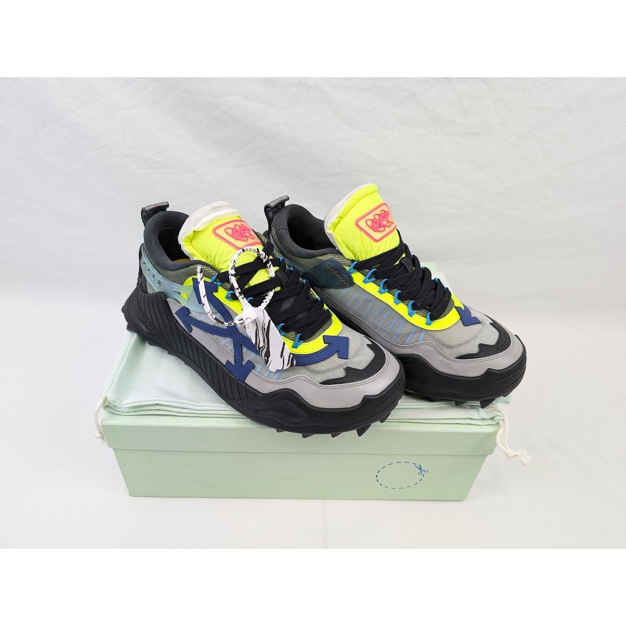 Off-White o1rshd1 Odsy 1000 Combo Sneakers in Black/Purple Size US 11 / EU 44 - 21 Thumbnail