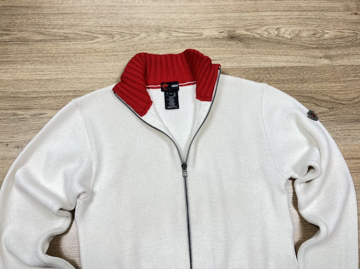 Versace Vintage Versace Sport Full Zip Knit Sweater Wool Logo XS Size US XS / EU 42 / 0 - 2 Thumbnail