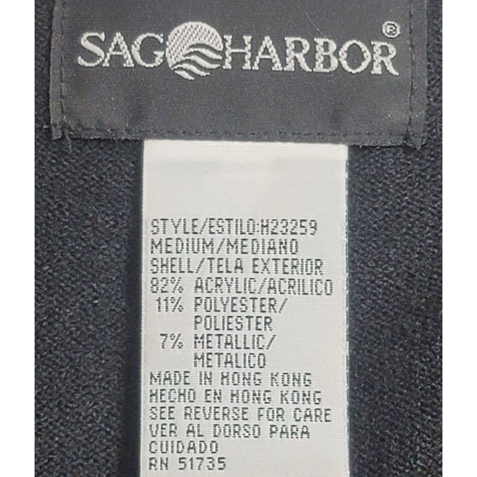 Other SAG Harbor Black Red Gold Sparkly 2 In 1 Sweater Top Medium Size M / US 6-8 / IT 42-44 - 4 Thumbnail