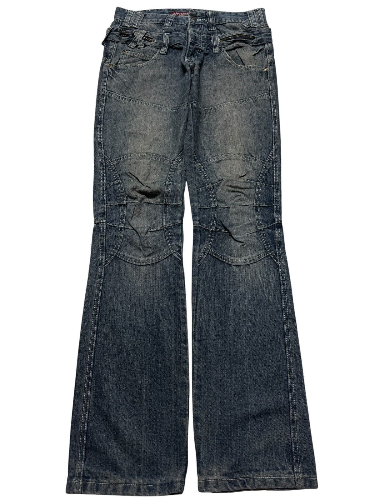 Seditionaries 💥DOUBLE WAIST💥VINTAGE SOUTHERN PUNK JEANS WHISKER RARE DENIM Size US 30 / EU 46 - 1 Thumbnail