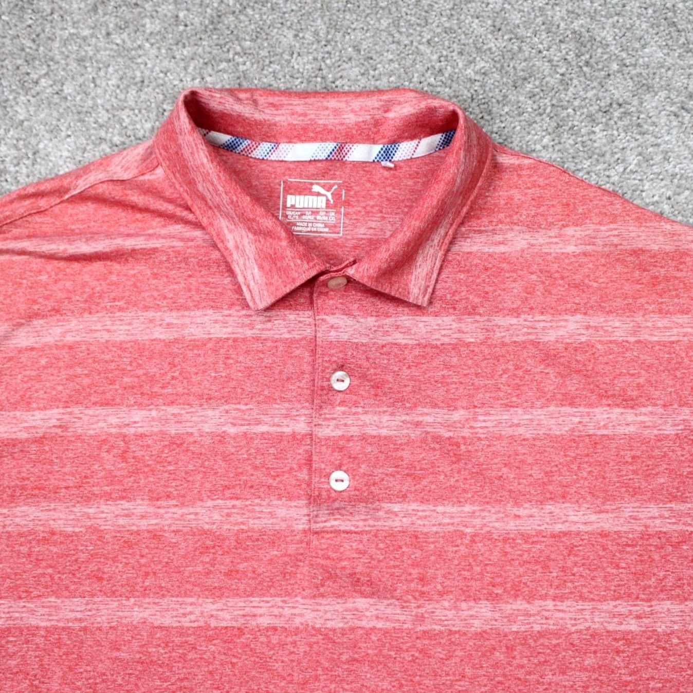 Puma Puma Polo Shirt Mens XL Pink 100% Polyester Golf Short Sleeve Pullover Size US XL / EU 56 / 4 - 5 Thumbnail