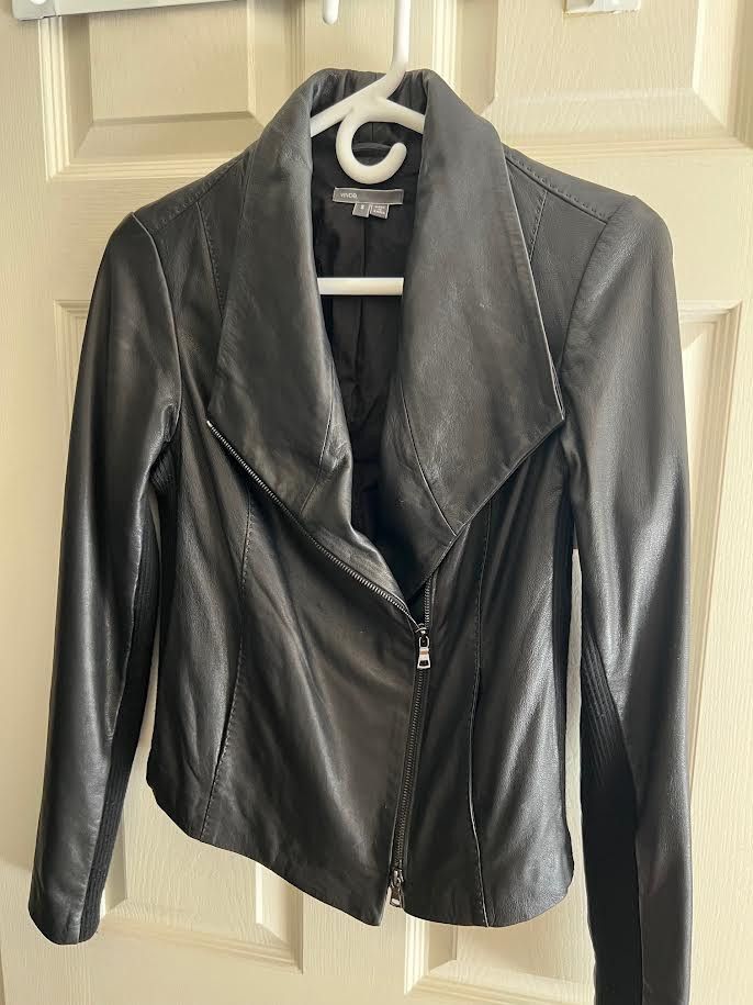 Vince Vince leather moto jacket Size S / US 4 / IT 40 - 2 Thumbnail