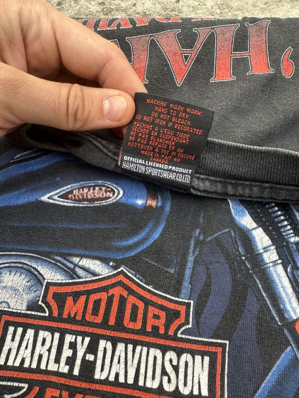 Harley Davidson × Vintage Vintage Harley Davidson O’hara’s Delta Logo 2000 Rare XL Size US XL / EU 56 / 4 - 5 Thumbnail