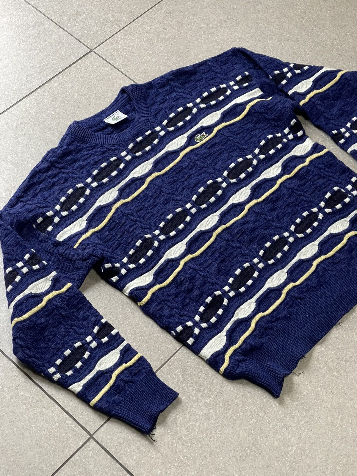 Coogi 90’s Lacoste Vintage Coogi style sweater knit multicolour Size US M / EU 48-50 / 2 - 7 Thumbnail