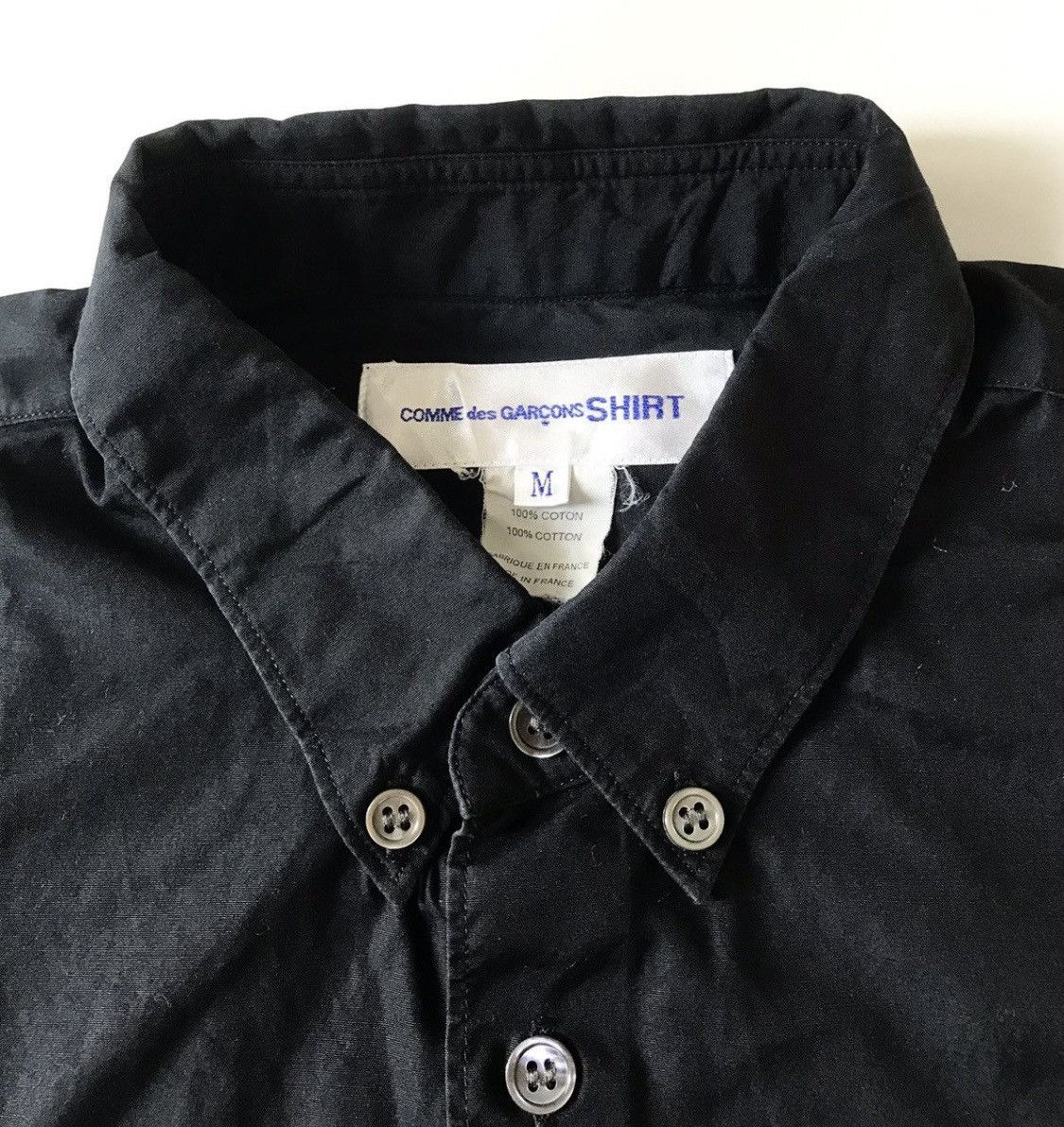 Comme des Garcons CDG SHIRT black button down shirt Size US M / EU 48-50 / 2 - 3 Thumbnail