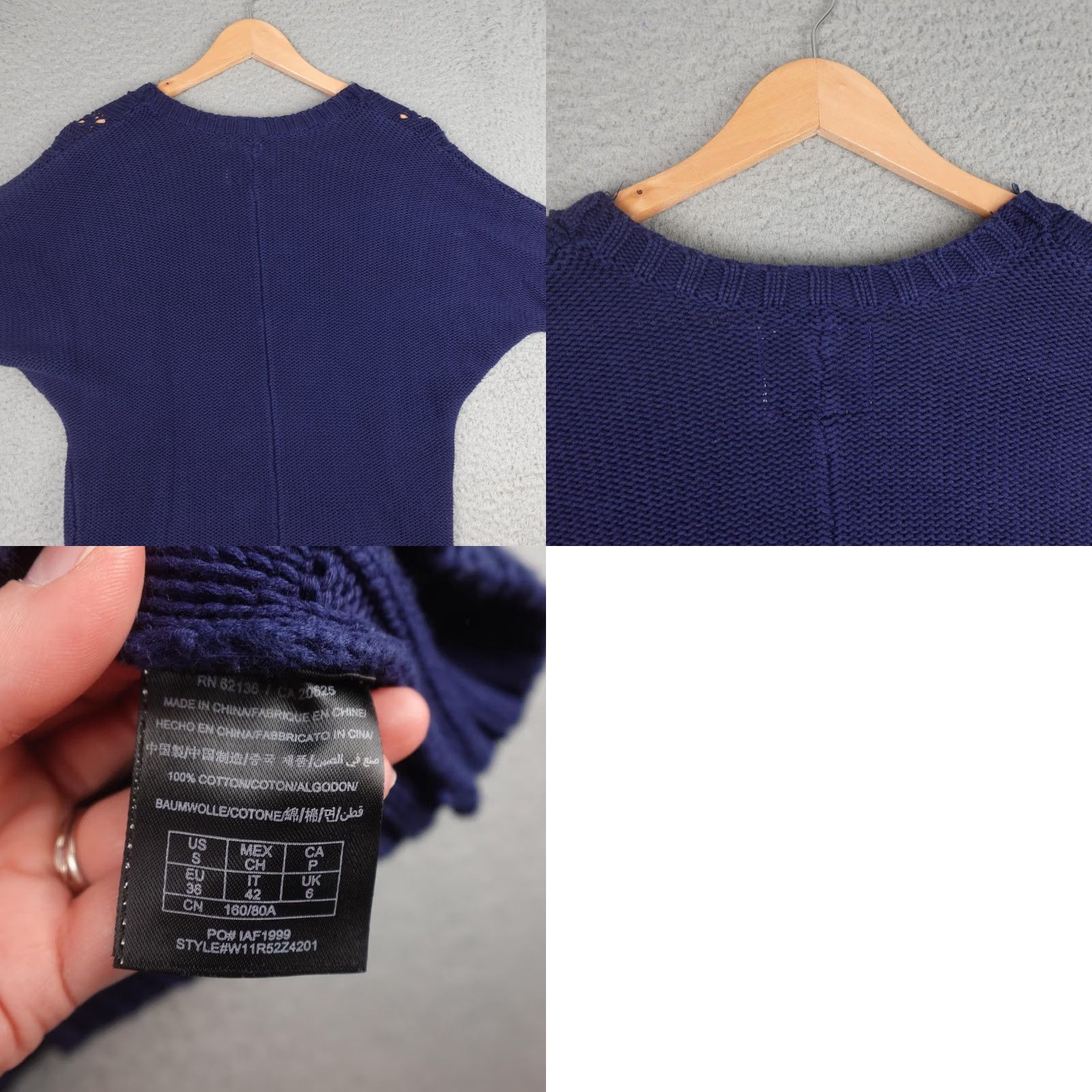 Guess VINTAGE Guess Cardigan Sweater Womens Small Blue Open Knit Short Sleeve Button Beach Size S / US 4 / IT 40 - 8 Thumbnail