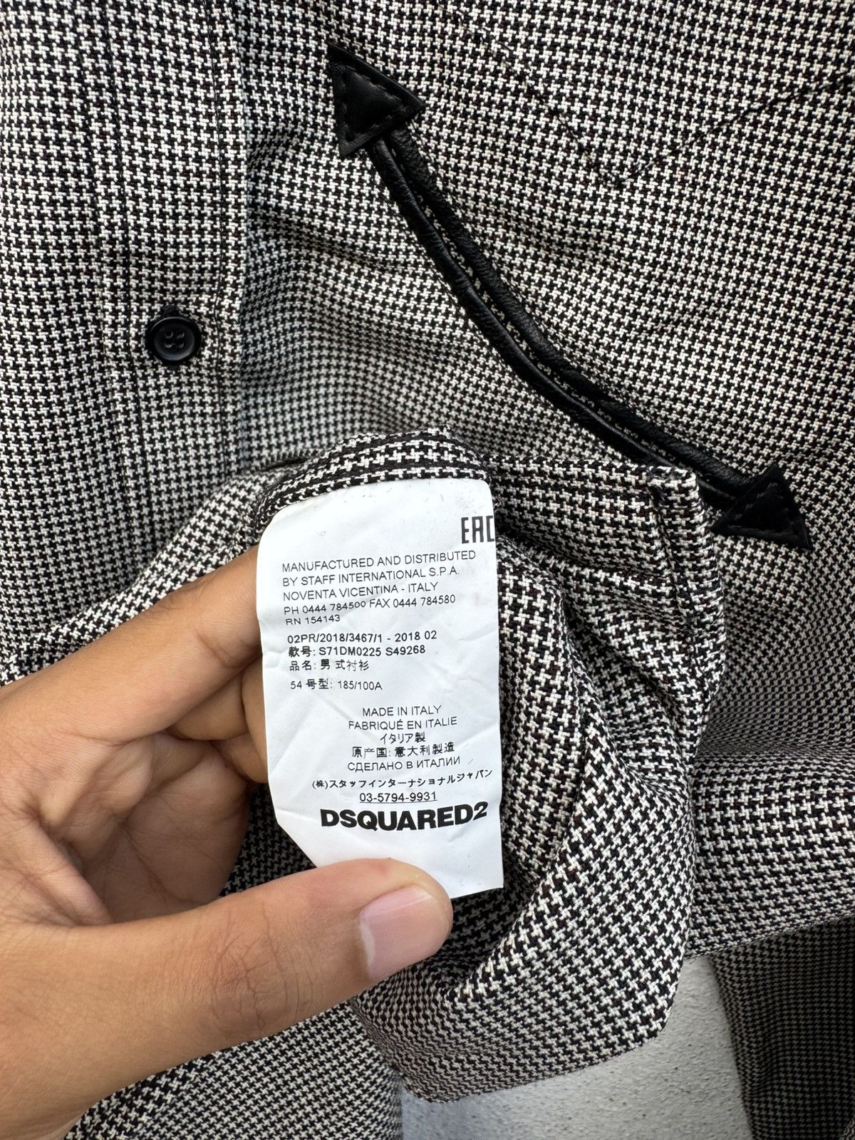 Dsquared2 2000s Archival Dsquared2 Multi Textured Button Shirt Size US L / EU 52-54 / 3 - 7 Thumbnail