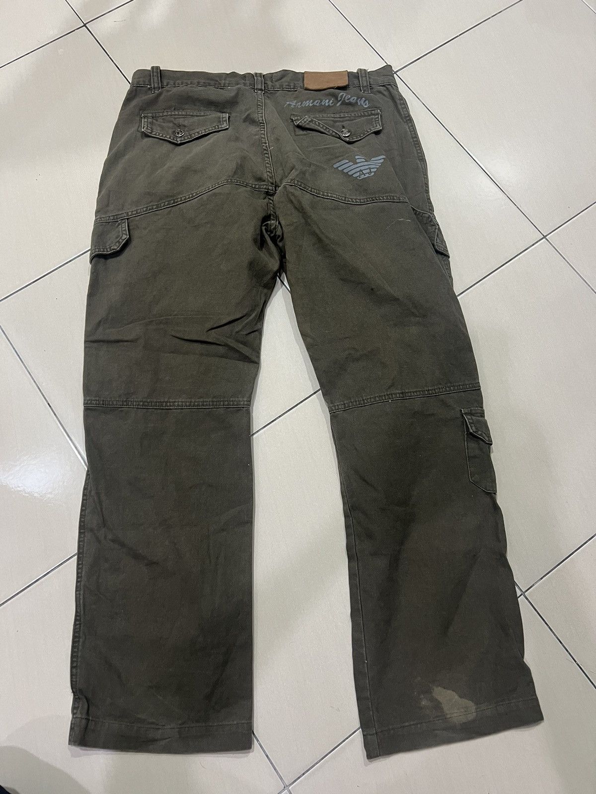 Armani × Vintage Armani Jeans - vintage cargo pants Size US 36 / EU 52 - 17 Thumbnail