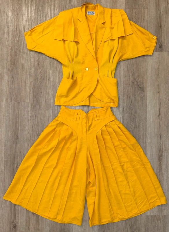 Sandro Sandro Paris Unique Viscose Archive 80s Vintage Suit L/XL Size XL / US 12-14 / IT 48-50 - 1 Thumbnail