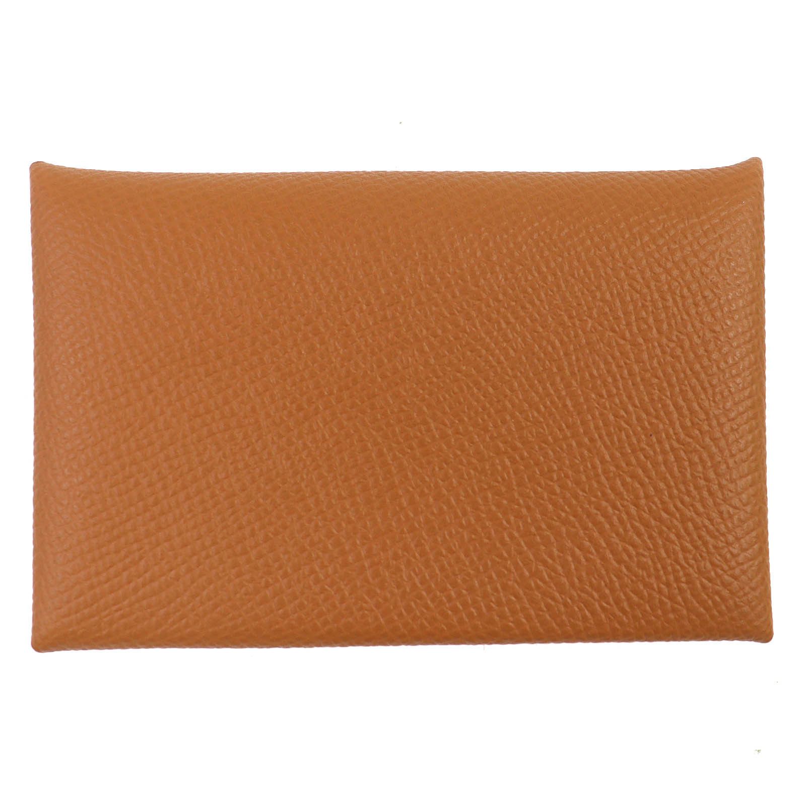 Hermes Hermes Calvi Epsom Leather Card Case Leather Card Case Stamp W (2024) DUTY FREE for USA