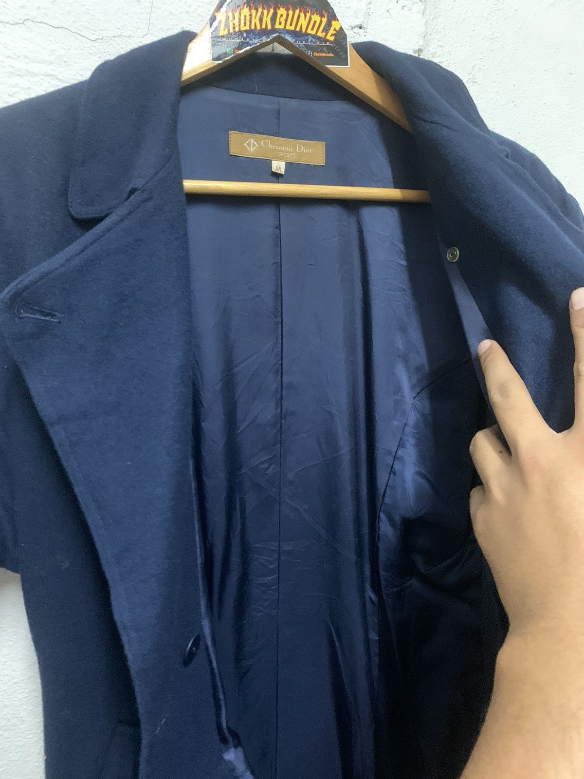 Christian Dior Monsieur Vintage Christian Dior women double breasted wool overcoat Size M / US 6-8 / IT 42-44 - 4 Thumbnail