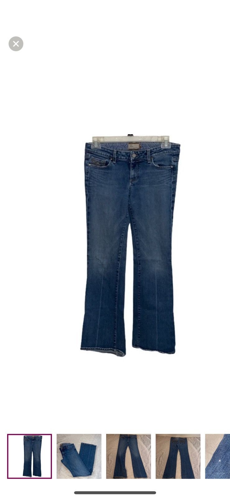 Paige Paige flare laurel canyon jeans size 30 Size 30" / US 8 / IT 44 - 1 Thumbnail