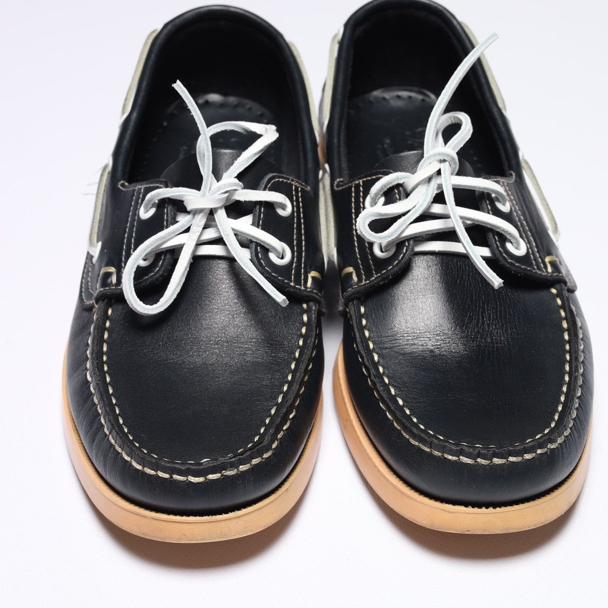 Paraboot Paraboot Veritable Mocassin Navy Leather Moccasin Shoes Size US 7.5 / EU 40-41 - 3 Thumbnail
