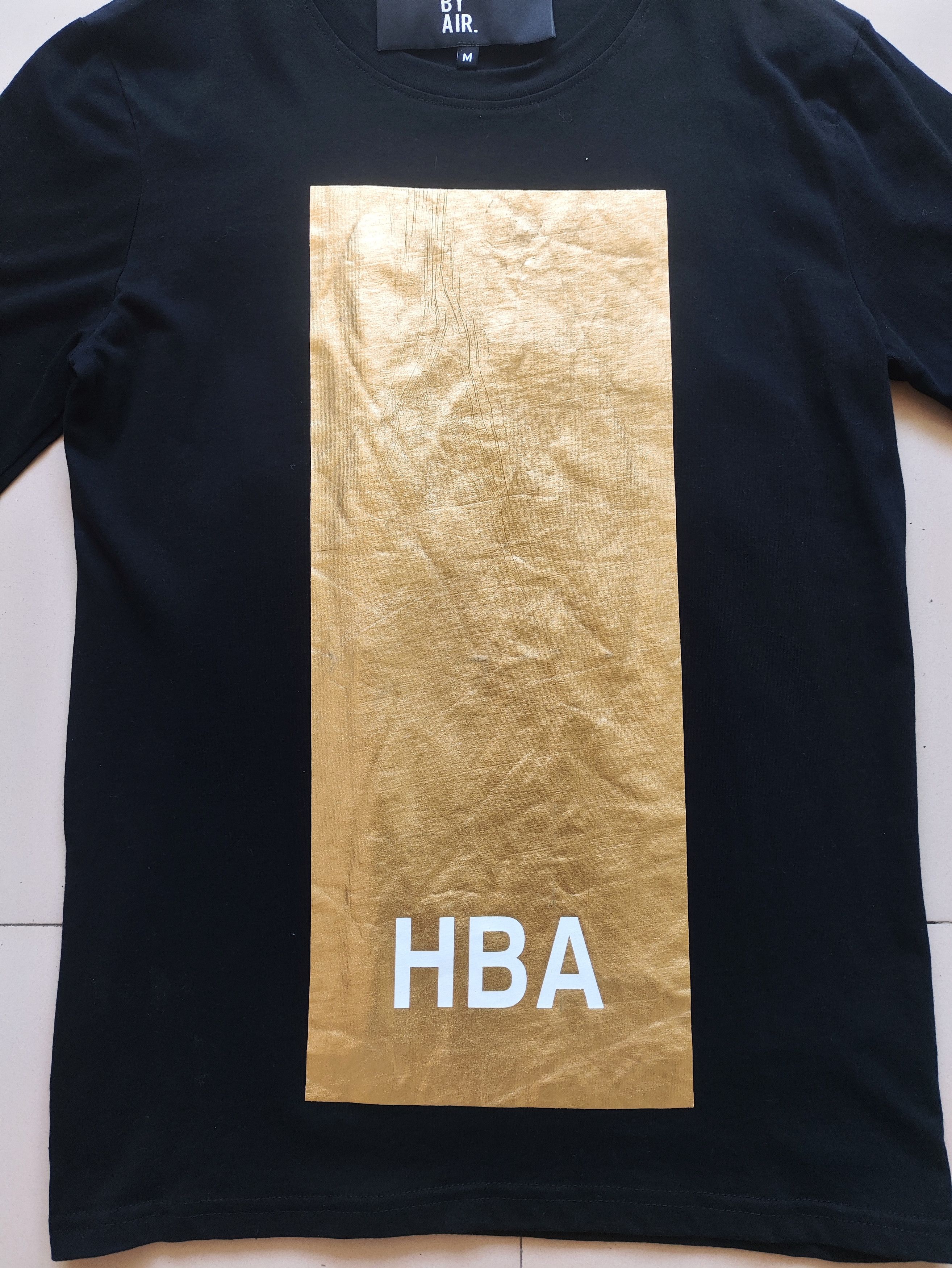 Hood By Air HBA Huge Gold Block Print T-shirt Size US M / EU 48-50 / 2 - 3 Thumbnail