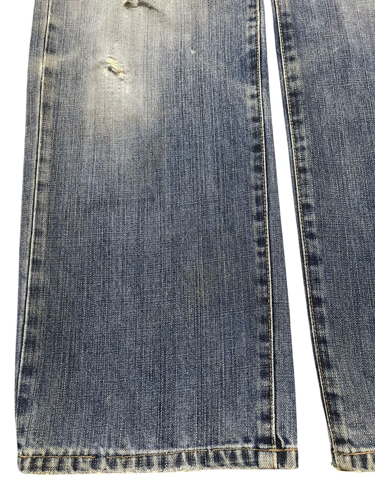 Edwin Vintage Edwin 503z Blue Faded Wash Distress Baggy Jeans Size US 31 - 7 Thumbnail