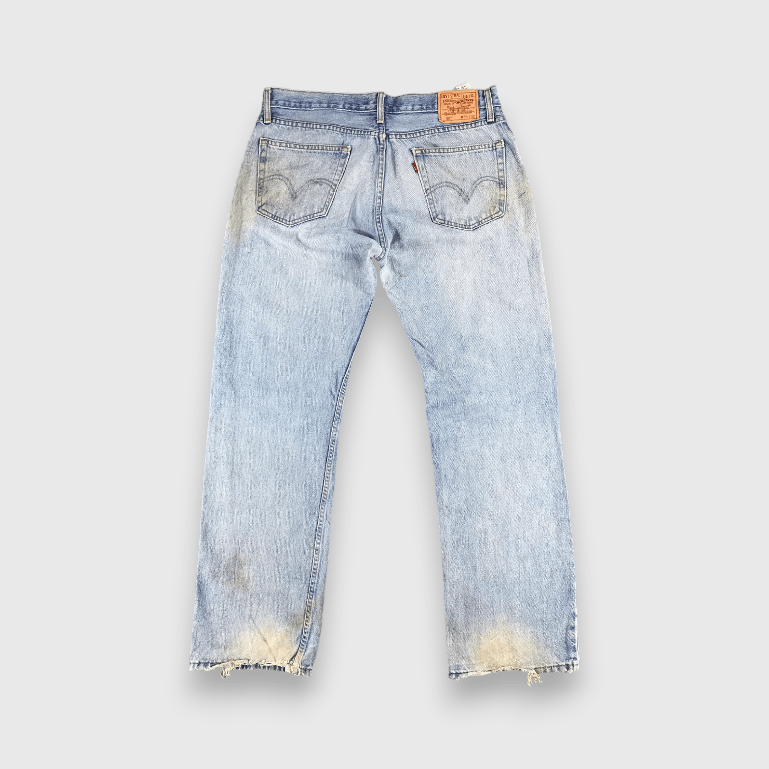 Levi's Vintage Levis 505 Light Wash Jeans-J1280 Size US 37 - 2 Thumbnail