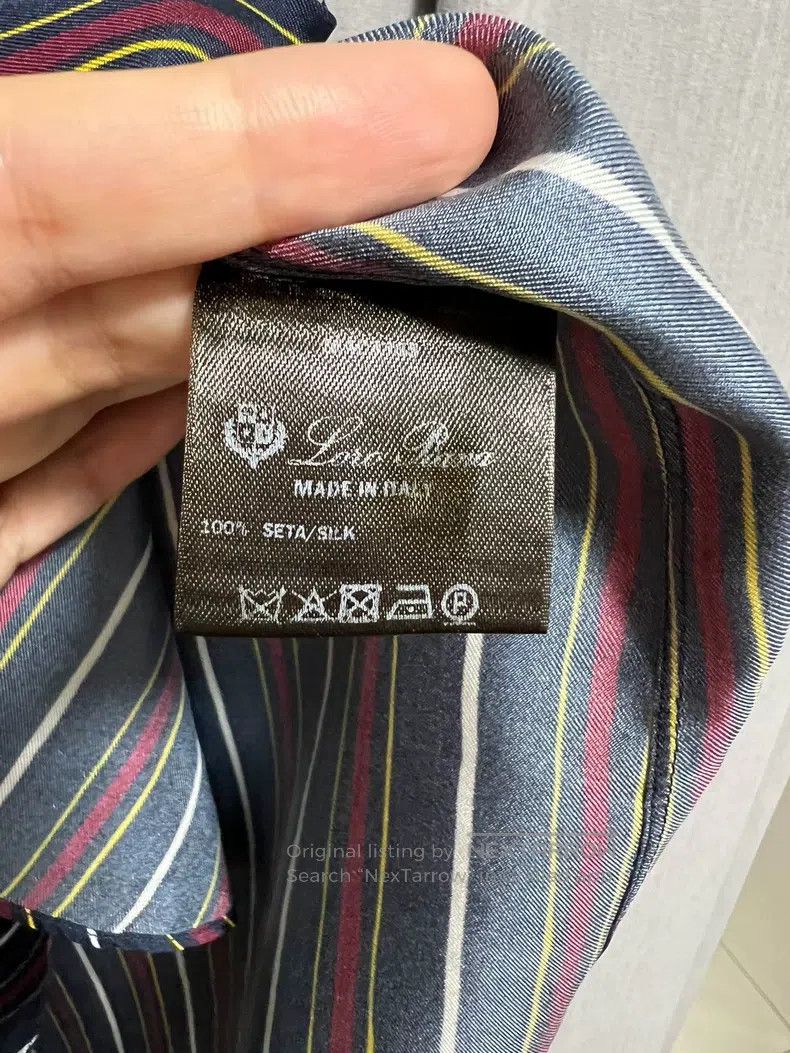 Loro Piana Loro Piana Heavyweight silk striped shirt Size XS / US 0-2 / IT 36-38 - 9 Thumbnail