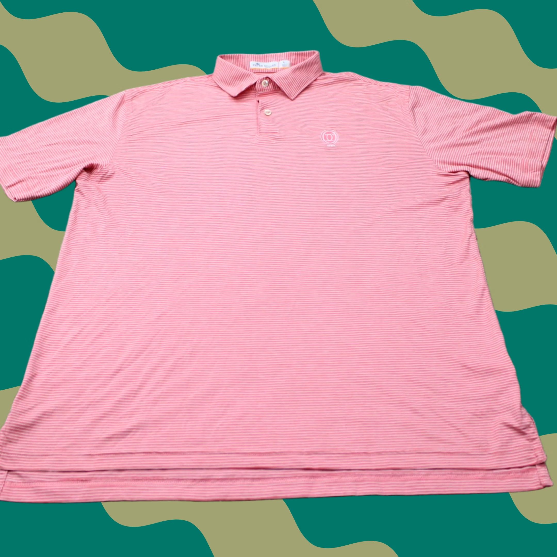 Peter Millar Peter Millar Polo Shirt Mens Large Red 100% Polyester Short Sleeve Knit Logo on left breast Size US L / EU 52-54 / 3 - 1 Thumbnail