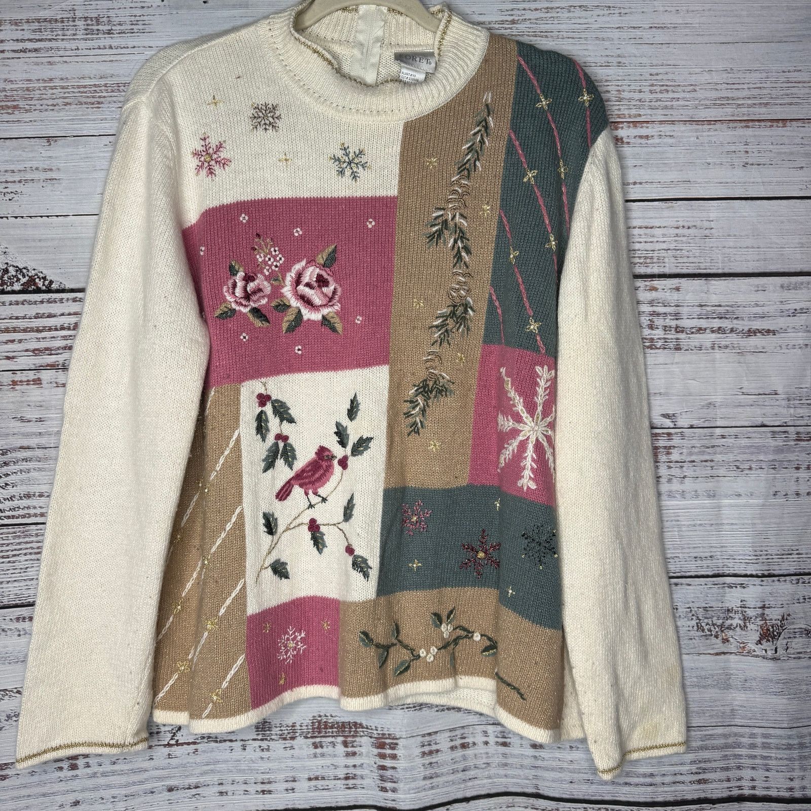 Vintage Vintage Koret Grandma Sweater Bird Embroidered Angora XL Size XL / US 12-14 / IT 48-50 - 1 Thumbnail