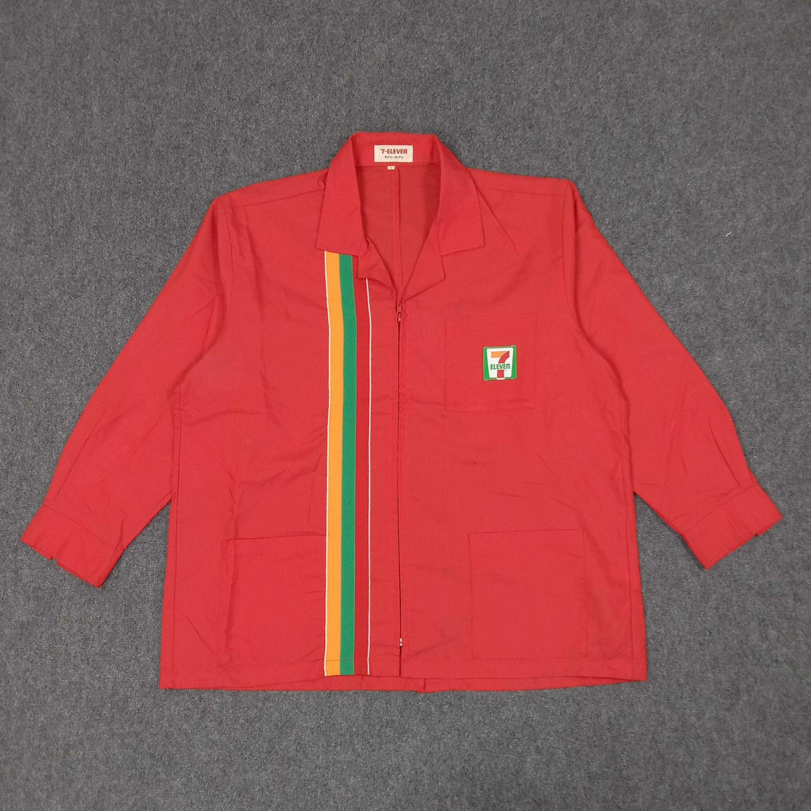 Japanese Brand × Vintage Vintage 7 Eleven Worker Uniform Japan Jacket Size US XL / EU 56 / 4 - 1 Thumbnail