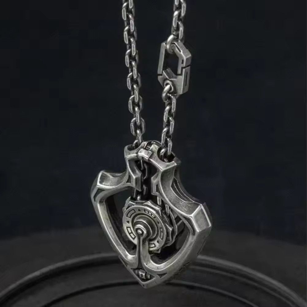 Jewelry × Vintage Punk Style Mechanical Rotating Gear Pendant Necklace Size ONE SIZE - 4 Thumbnail