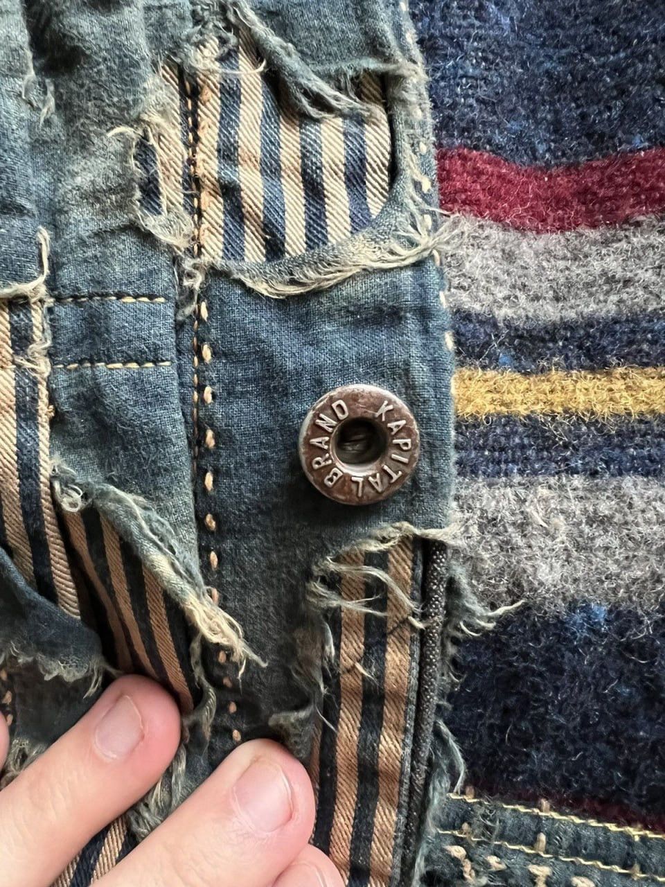 Kapital Kapital AW2013 Boro Denim Jacket Size US XL / EU 56 / 4 - 4 Thumbnail