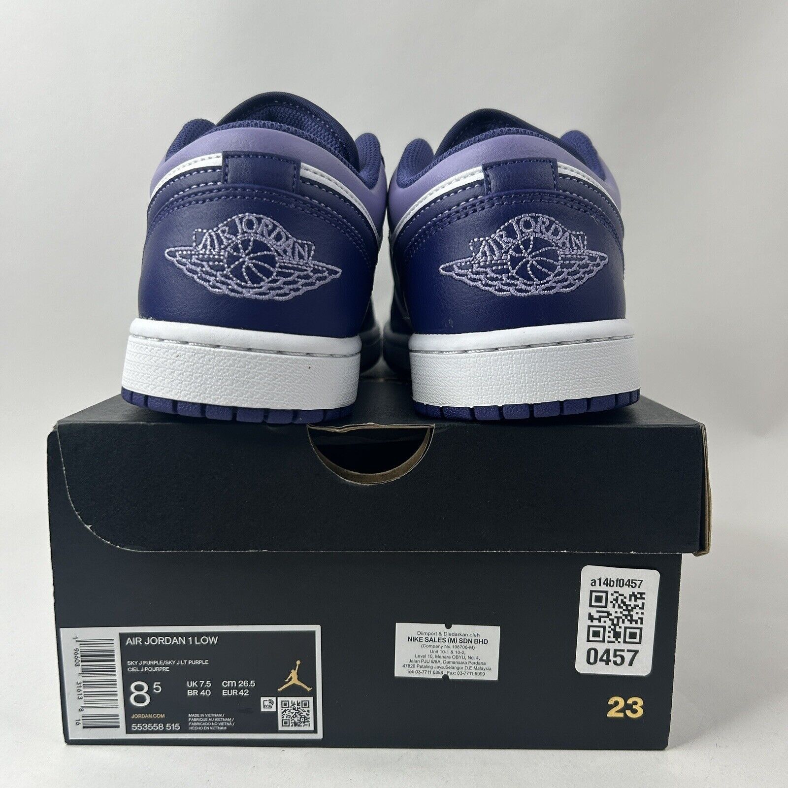 Nike Nike Shoes Air Jordan 1 Retro Low “Sky J Purple” 2024 Size US 8.5 / EU 41-42 - 4 Thumbnail