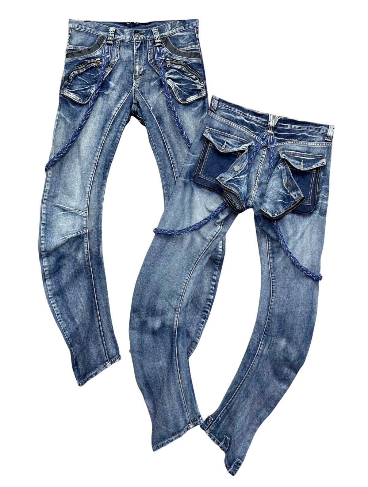 🔥FYE🔥90’s PPFM Punk Curve Leg Custom Performance Jeans