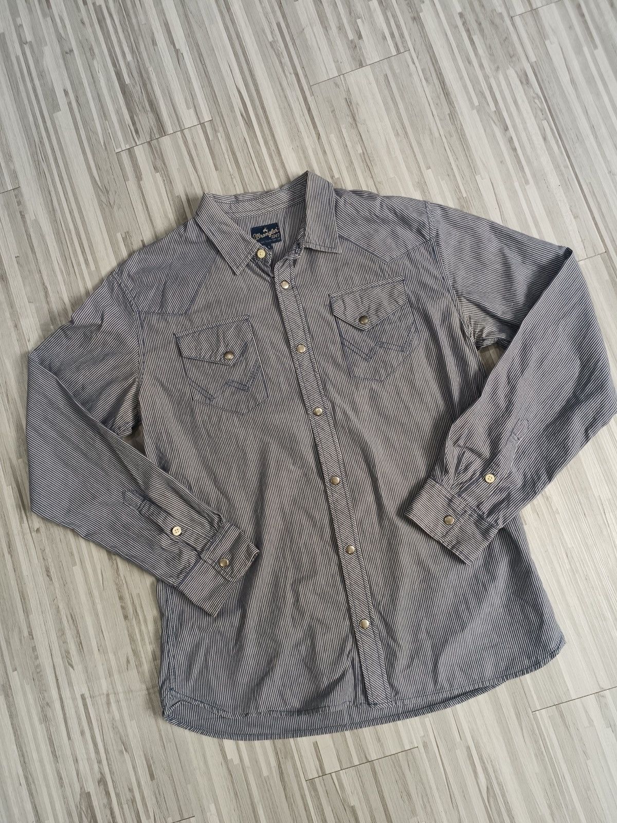 Vintage × Wrangler ✅Accept OFFER 😀 Wrangler Striped Size US L / EU 52-54 / 3 - 2 Thumbnail
