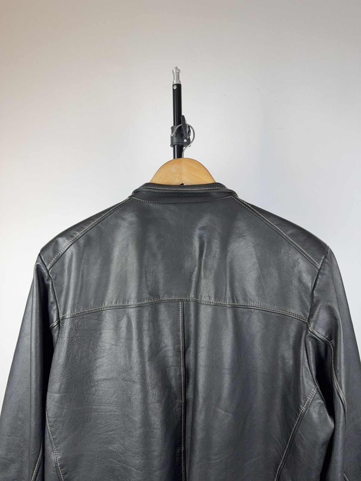 Vintage Vintage 90s Retro Luciano Biker Rock Punk Leather Jacket Size US L / EU 52-54 / 3 - 11 Thumbnail