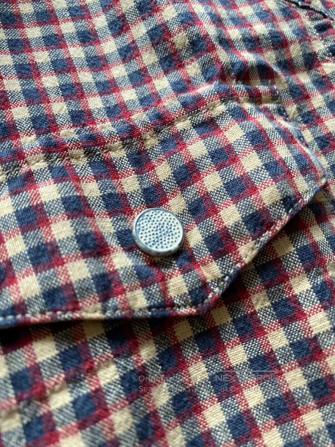 RRL Ralph Lauren rrl long sleeve checkered shirt in brown. Size US XS / EU 42 / 0 - 4 Thumbnail