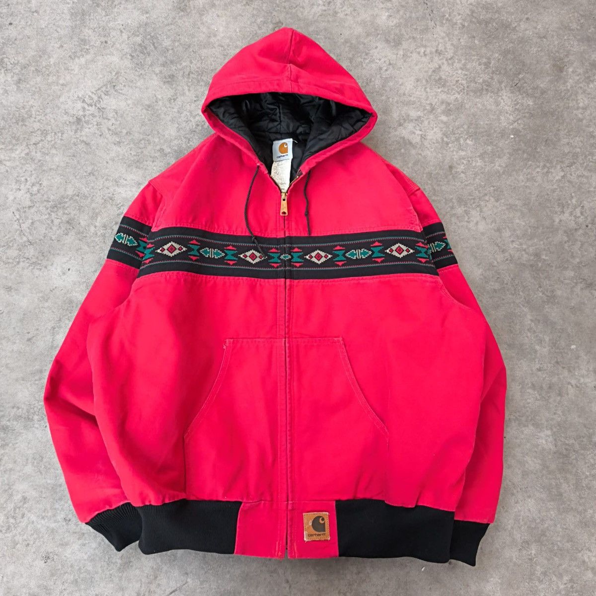 Carhartt × Vintage Carhartt J77 RED 1999 Santa Fe Aztec Southwest