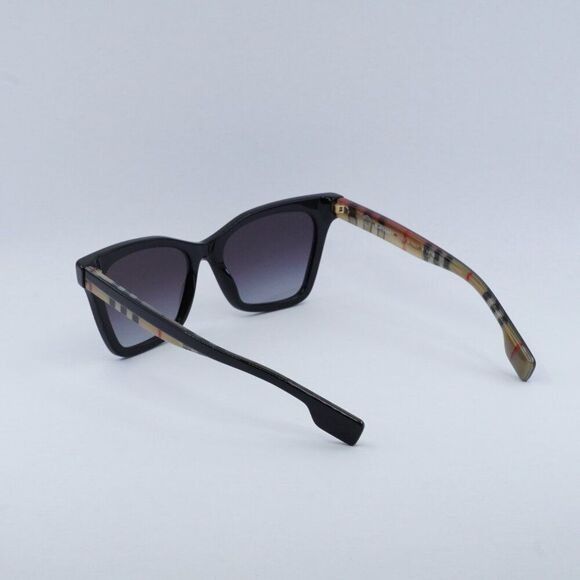 Burberry Burberry Elsa BE4346 39428G Sunglasses Black/Brown Cat Eye Size ONE SIZE - 6 Thumbnail