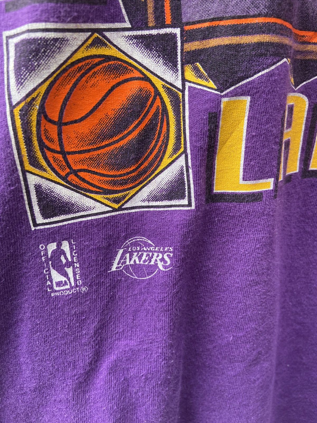 NBA 🔥 Vintage 90s Vintage LA Lakers t shirt NBA Size US L / EU 52-54 / 3 - 4 Thumbnail