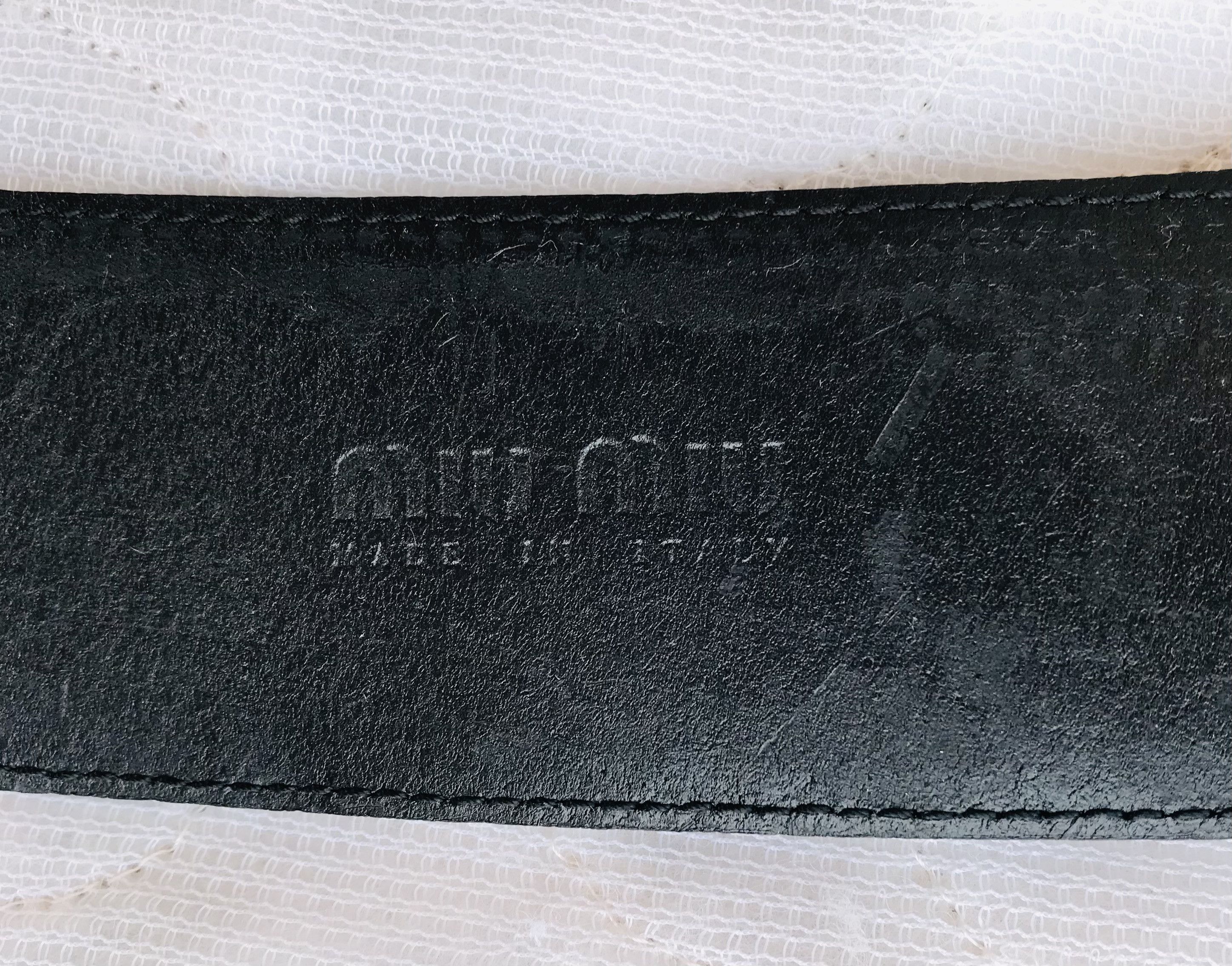 Miu Miu Miu Miu Waist Belt Women’s Black Leather Wide Size 30/75 Size ONE SIZE - 9 Thumbnail
