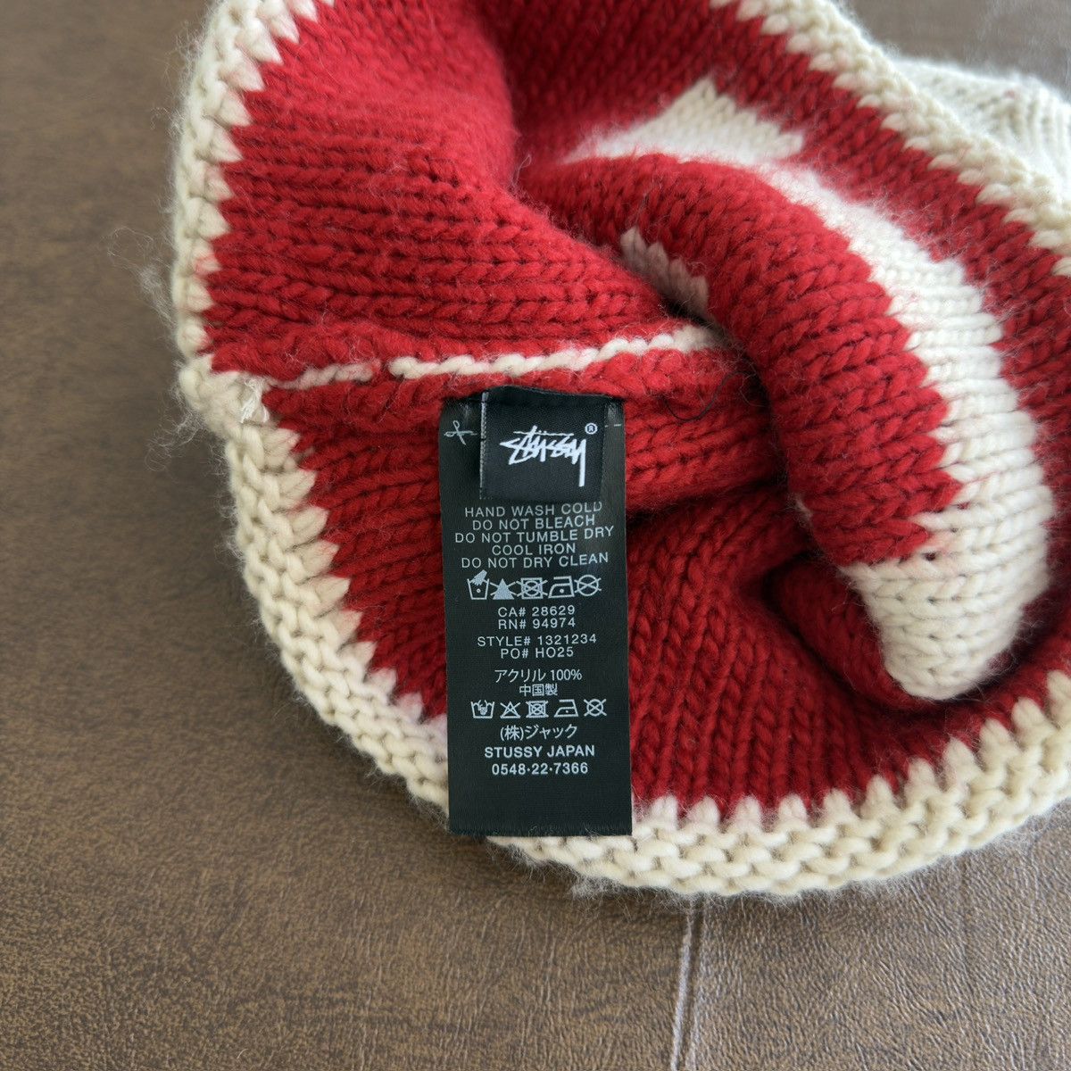 Stussy S Logo Acrylic Intarsia Knit Beanie Size ONE SIZE - 4 Thumbnail