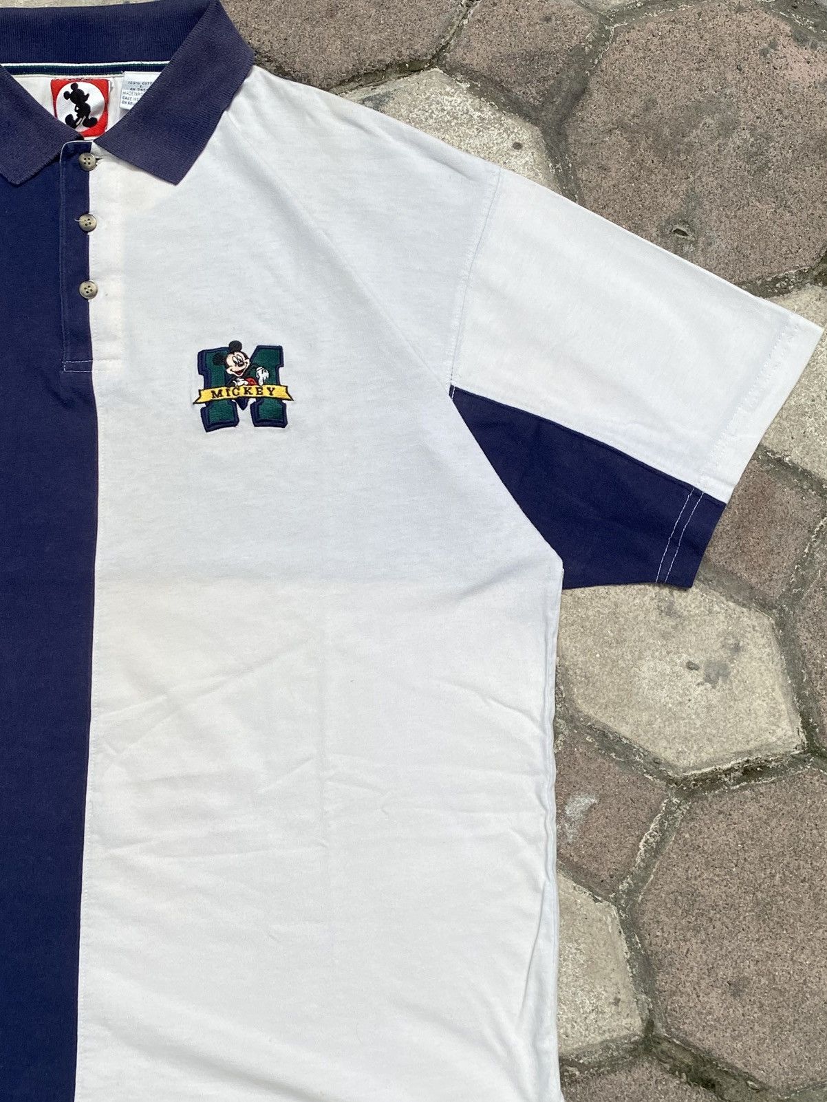 Mickey Mouse × Vintage Vintage 90’s Polo Shirt “Mickey” Classic Fit Size US XL / EU 56 / 4 - 3 Thumbnail