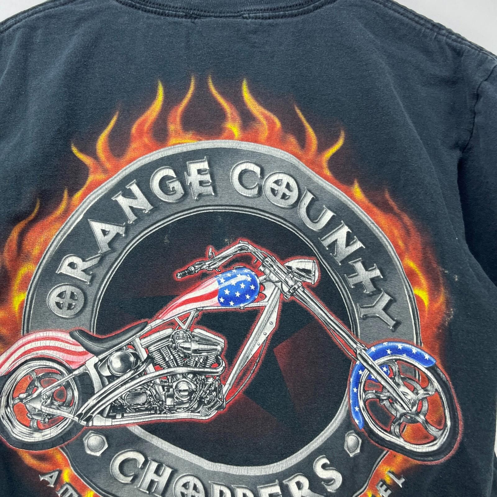 Vintage Vintage Y2K Orange County Choppers Flames T-shirt Medium Size US M / EU 48-50 / 2 - 11 Thumbnail