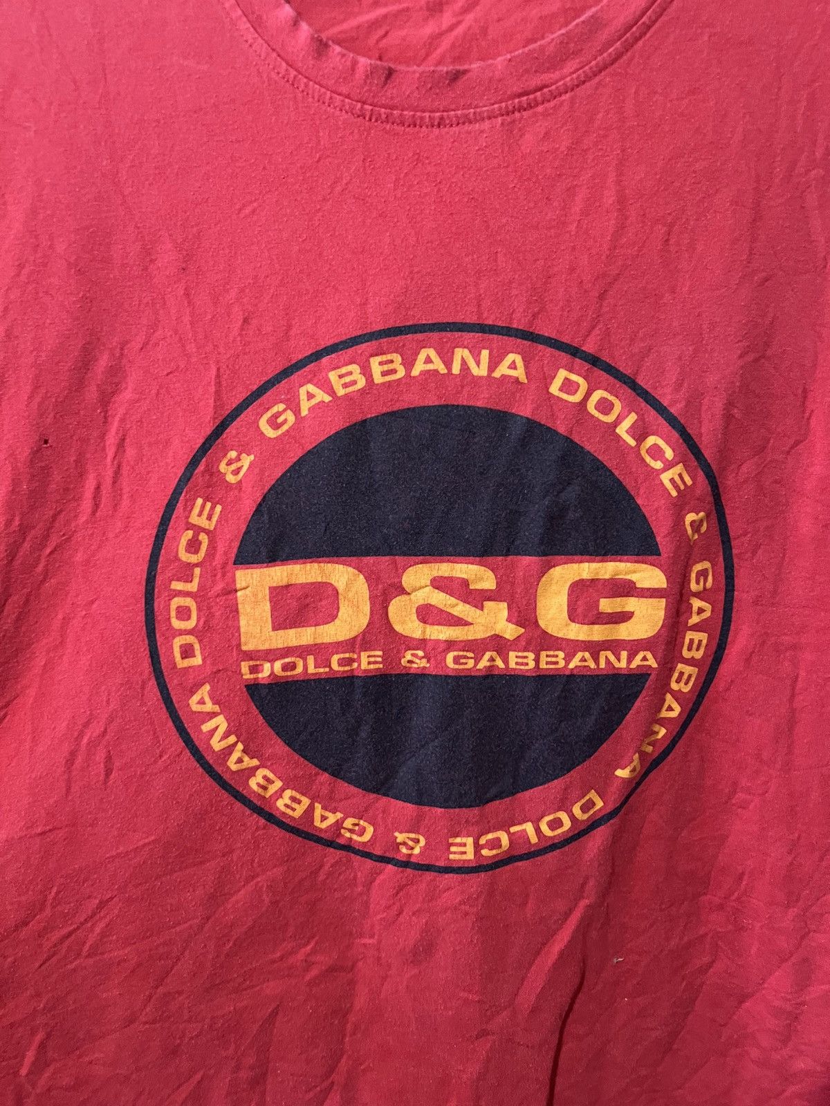 Dolce & Gabbana VINTAGE DOLCE & GABBANA RED GRAPHIC HYPE T SHIRT SIZE XXL Size US XL / EU 56 / 4 - 2 Thumbnail