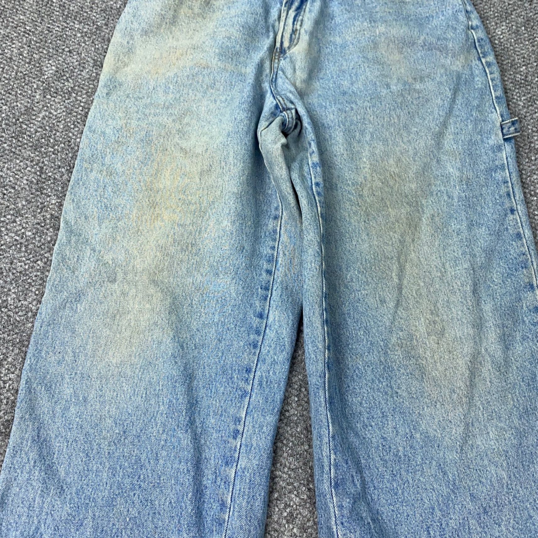 Bugle Boy VINTAGE Bugle Boy Jeans Mens 34x31 Distressed Carpenter Baggy Blue 90s Grunge Size US 36 / EU 52 - 5 Thumbnail