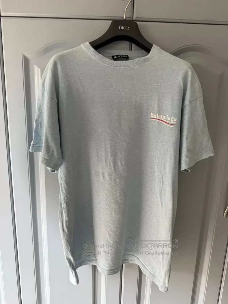 Balenciaga Balenciaga Haze Blue Coke Short Sleeve XS Size US XS / EU 42 / 0 - 1 Thumbnail