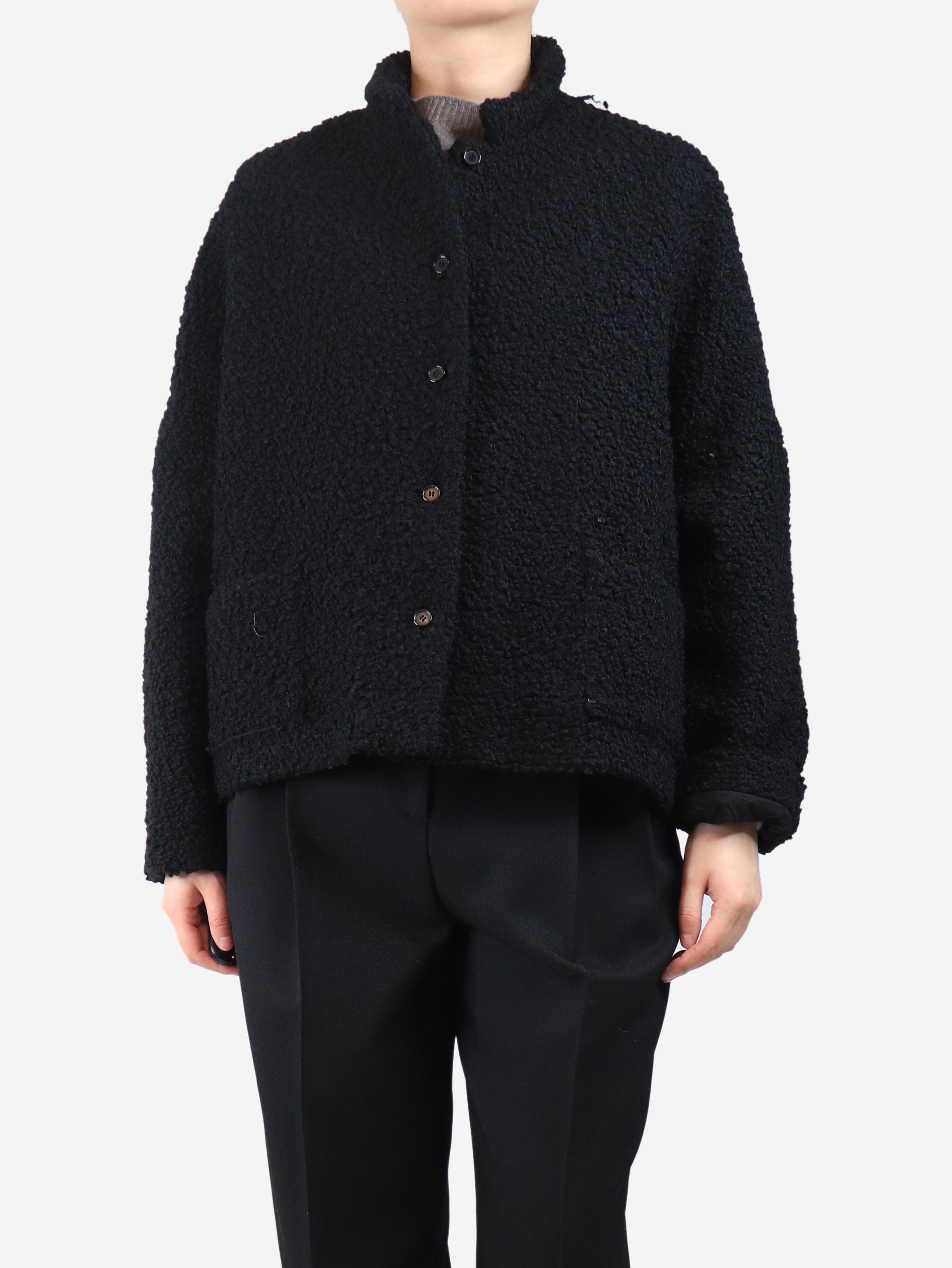 Other Black wool textured jacket - L Size L / US 10 / IT 46 - 1 Thumbnail