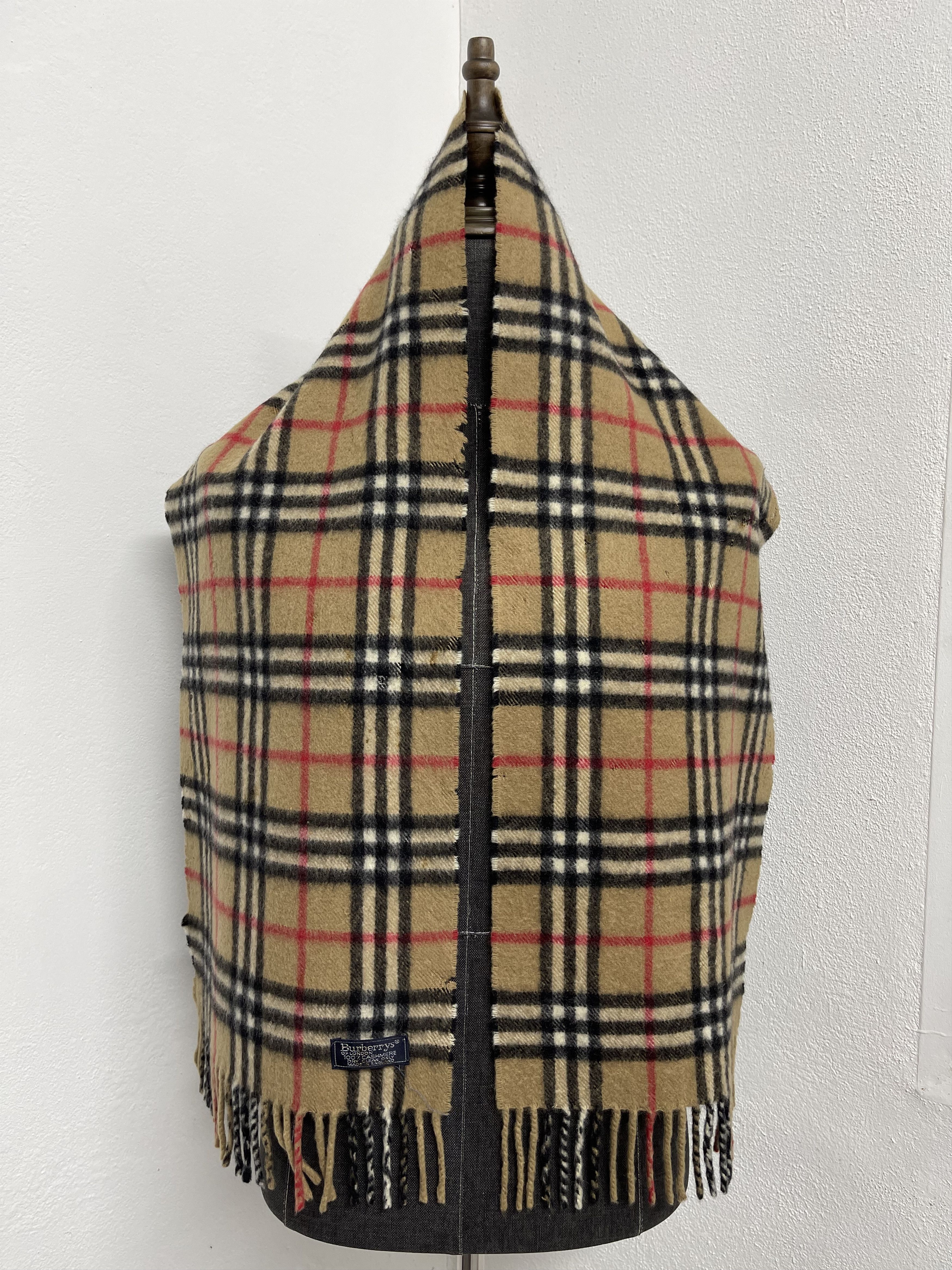 Burberry Vintage Burberrys Nova Checkered Muffler Scarf - 6230 Size ONE SIZE - 3 Thumbnail