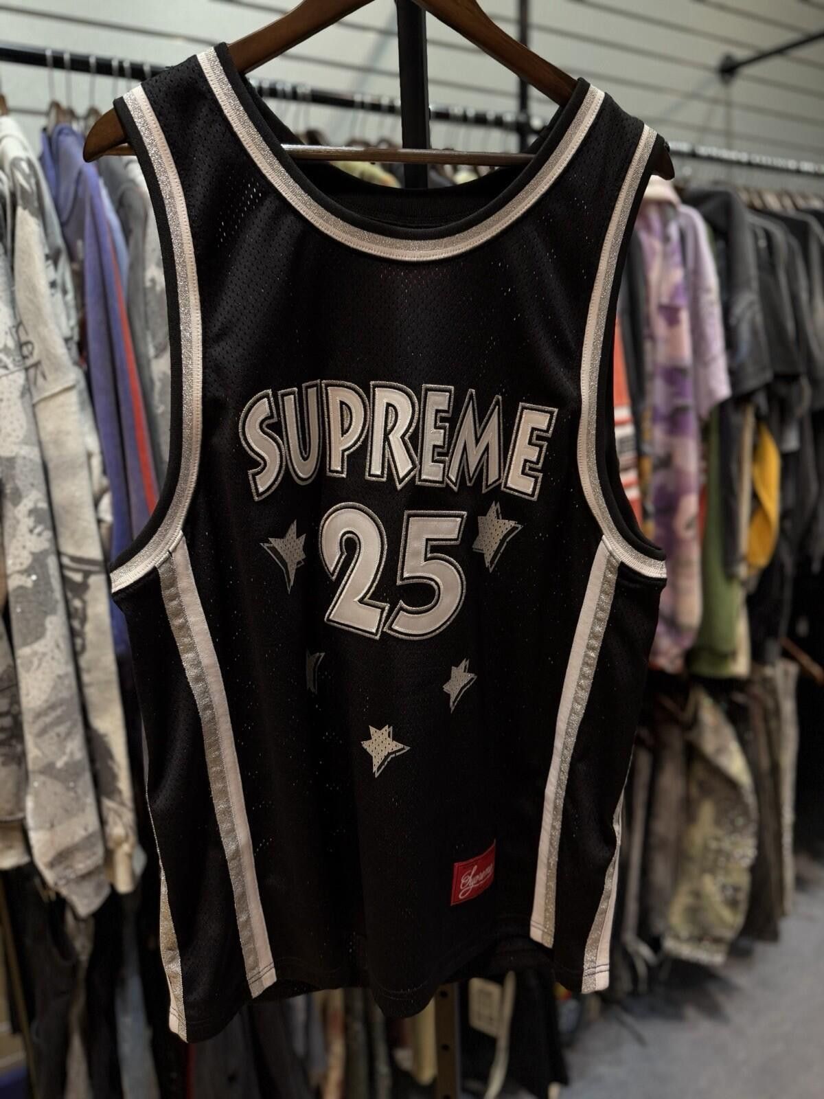 Supreme Supreme "All Star" Basketball Jersey (SS25) (Black) (Large) Size US L / EU 52-54 / 3 - 3 Thumbnail