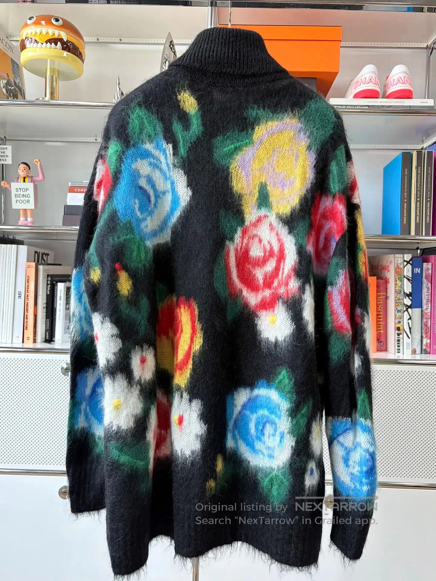 Miu Miu Miu Miu Gradient Floral Turtleneck Sweater. Size S / US 4 / IT 40 - 2 Thumbnail