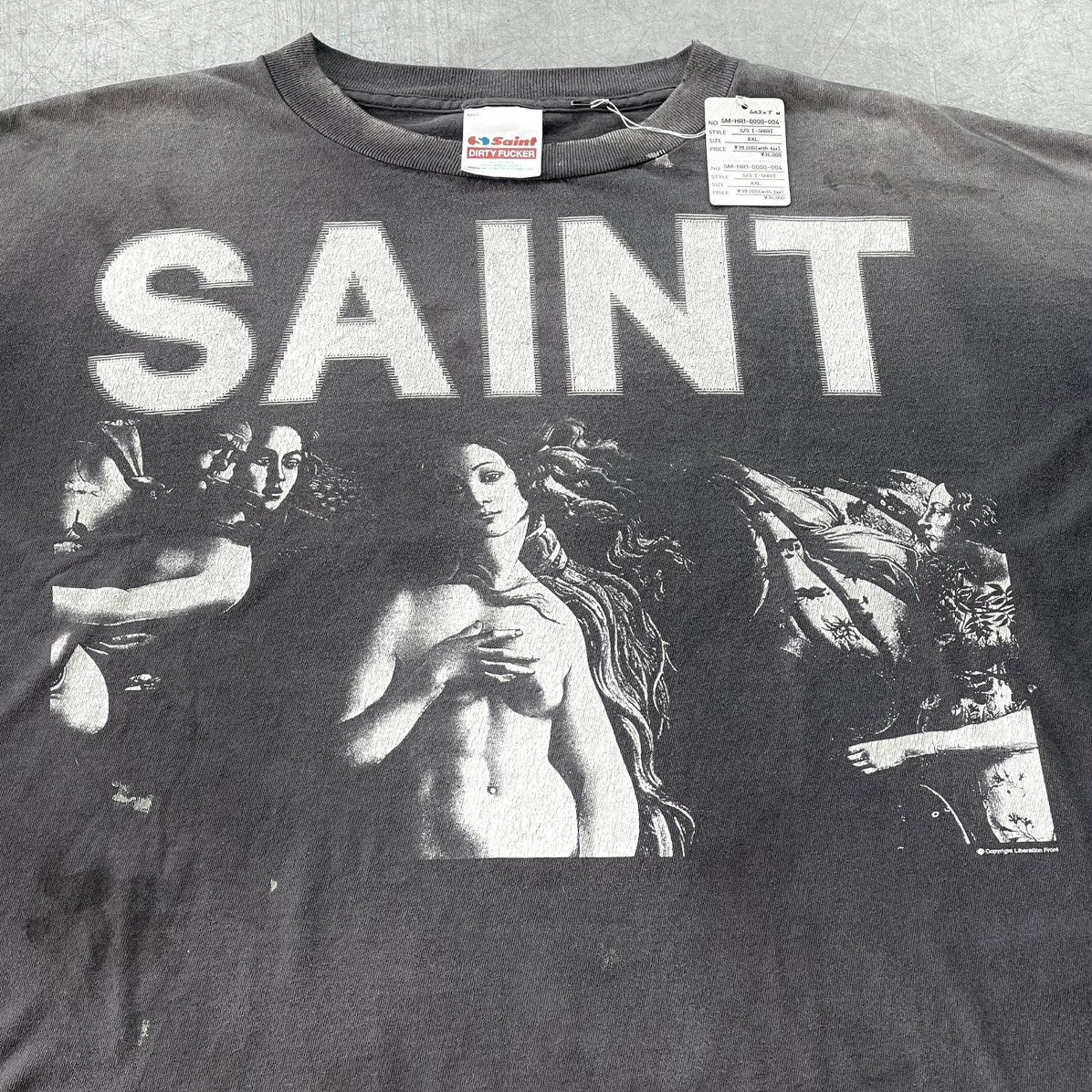 Saint Michael ❤️‍🔥 SAINT MARIA TEE - BIRTH OF VENUS SAINT MXXXXXX A/W 25 Size US XXL / EU 58 / 5 - 4 Thumbnail