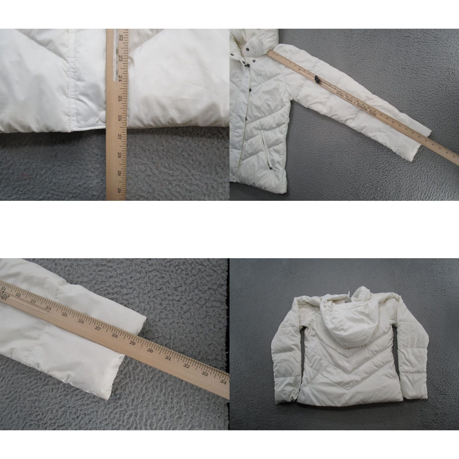 Nike VINTAGE Nike Sportswear Silver Tag Jacket Women's White Down Fill Puffer Size M Read Size M / US 6-8 / IT 42-44 - 8 Thumbnail