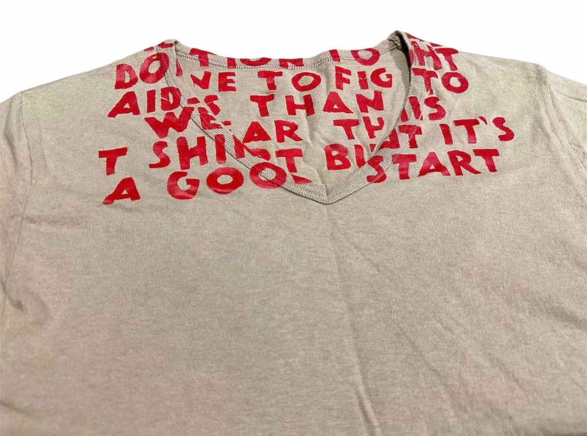 Maison Margiela 🔥Maison Margiela Aids Shirt Made In Tunisia Size US S / EU 44-46 / 1 - 1 Thumbnail