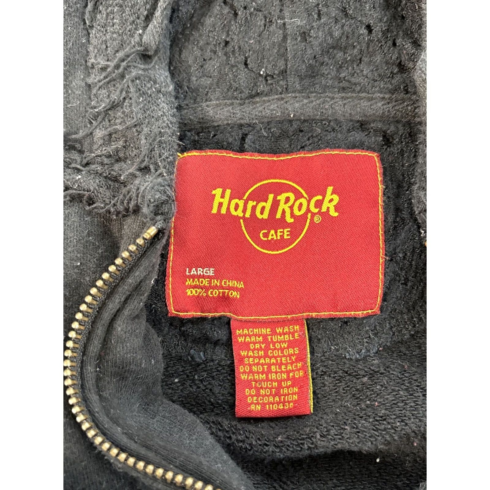 Hard Rock Cafe Hard Rock Hoodie Skull Full Zip Black Women’s L Size L / US 10 / IT 46 - 4 Thumbnail